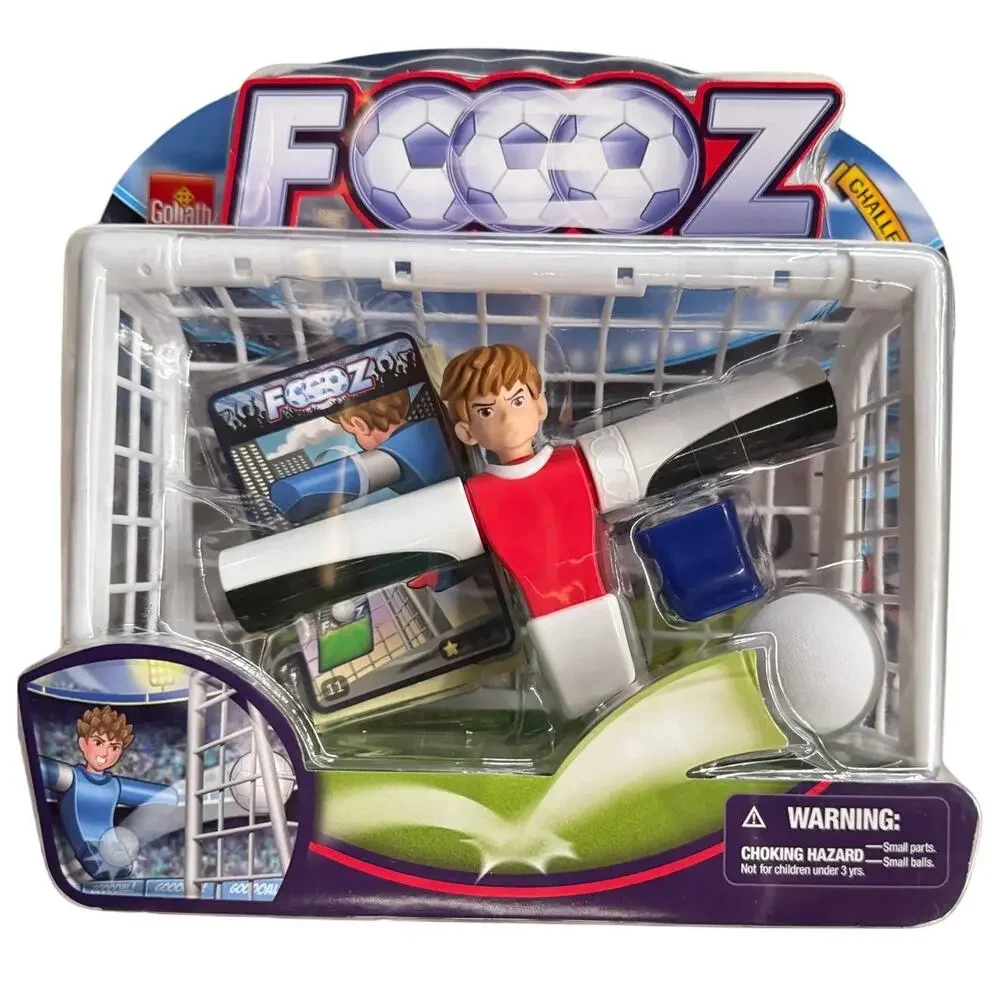 Goliath FOOOZ Challenge Red Figure Foosball Trick Desk Toy - NOS Soccer Fun